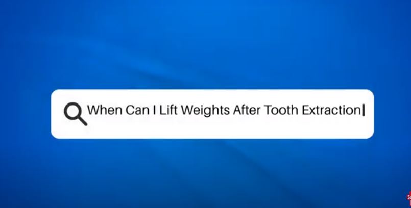 when can i lift weights after wisdom teeth removal​